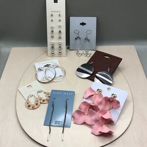 Bundle lot 7 new earrings casual to statement style.